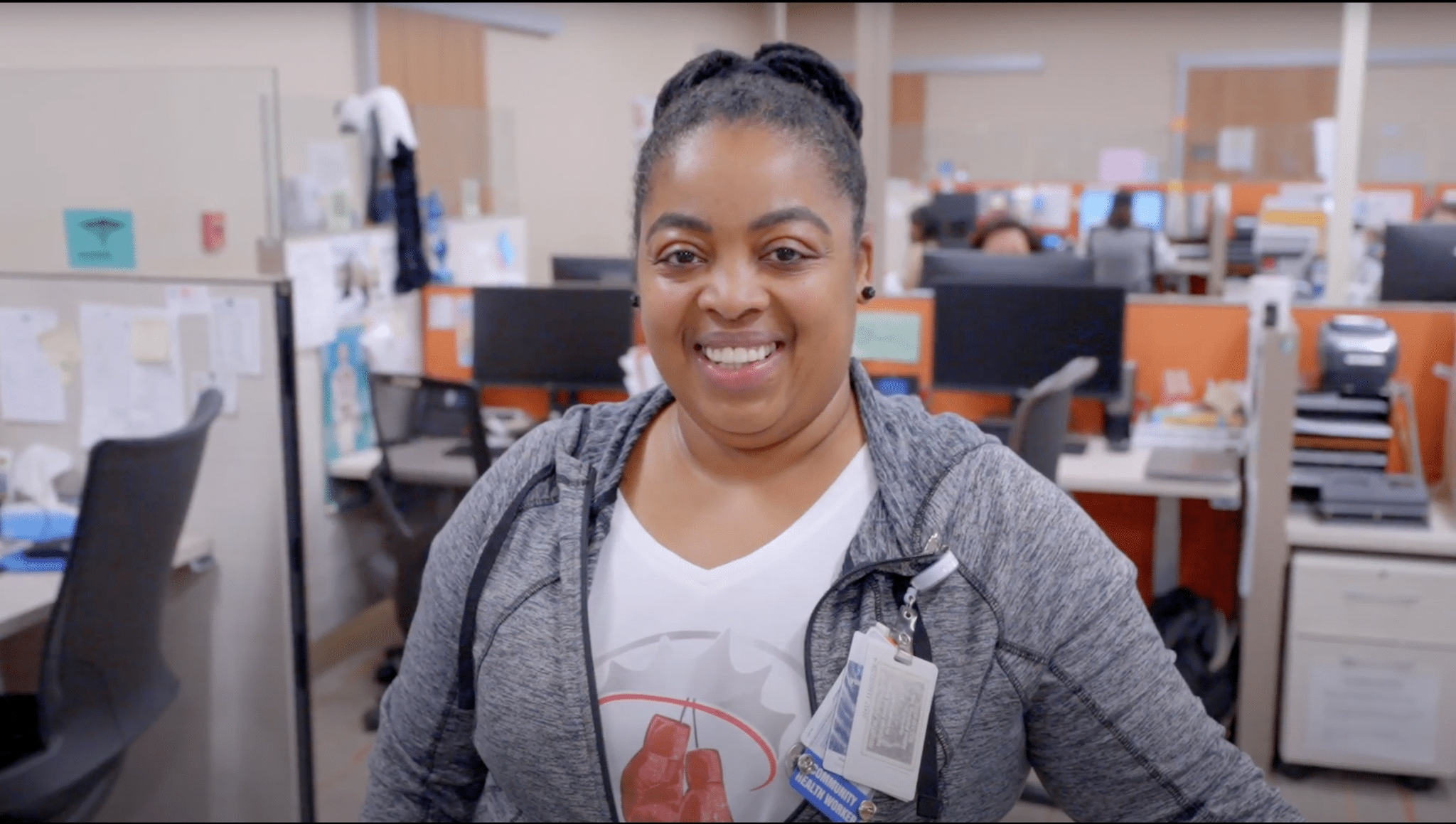 Screenshot from Hennepin Healthcare nonprofit video storytelling series- Francesse